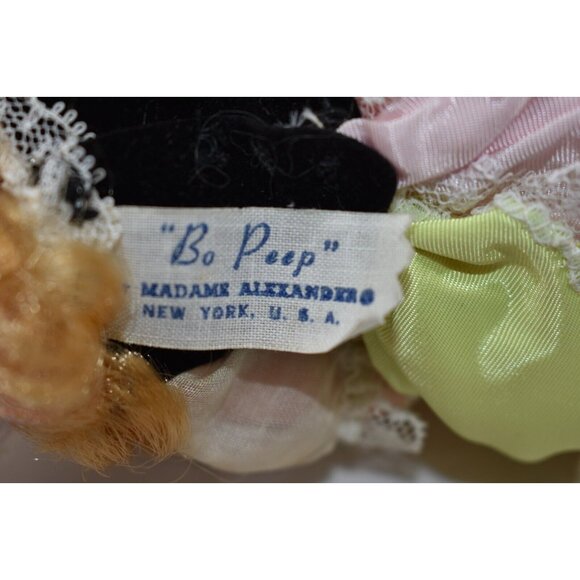 Madame Alexander Bo Peep Doll 8" 1970s Vintage Collectible Lace Dress - Picture 3 of 14